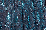 Glitter/Pattern Mesh (Black/Turquoise)