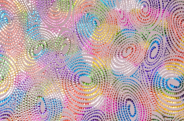 Pattern/Abstract Hologram (White/Multi)