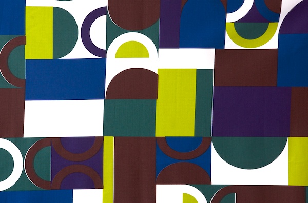Printed Spandex (Brown, Chartreuse, Blue, Multi)