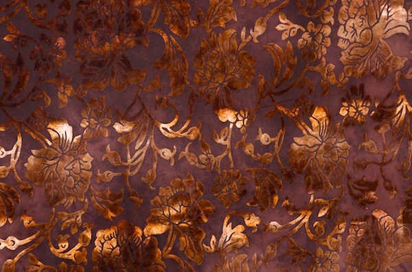 Pattern Stretch Velvet (Brown/Beige Combo)