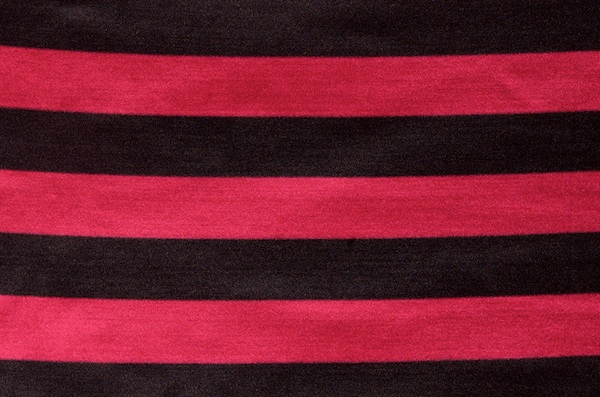 Printed Satin Stripes (Black/Fuchsia)
