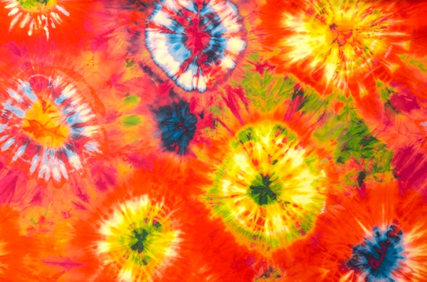 Printed Tie Dye (Orange/Multi)