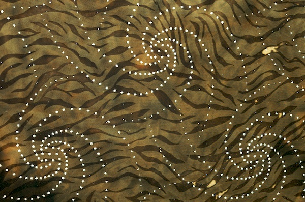 Sheer Glitter Tie dye (brown/olive)