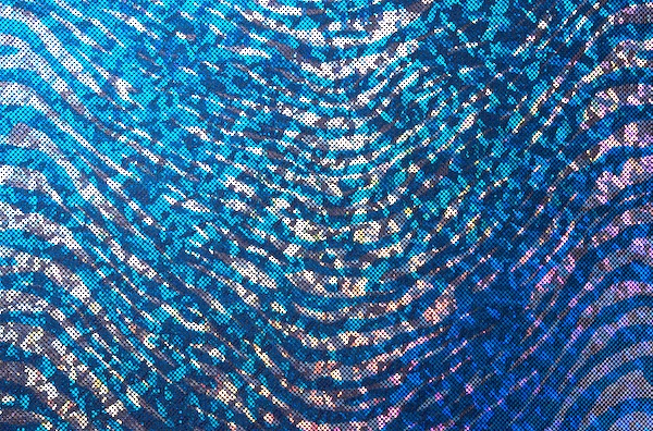 Animal Print Hologram (Turquoise/Silver)