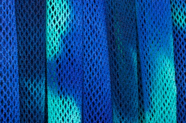Tie Dye Fishnet (Ocean, Blue)