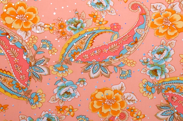 Novelty Spandex (Peach/Yellow/Multi)