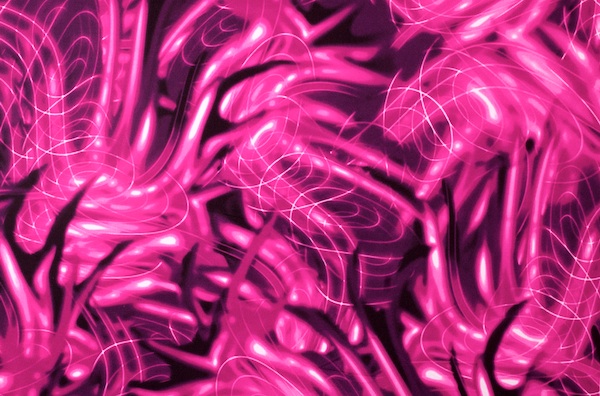 Printed Spandex (Pink/Black)