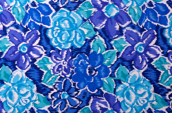 Printed Cotton Lycra&reg; (Blue/multi)