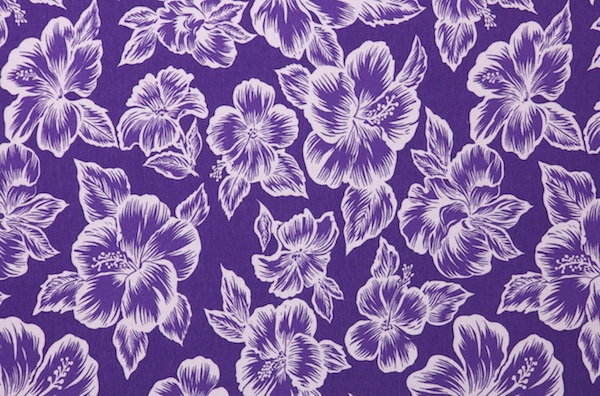 Printed Cotton Lycra&reg; (Purple/White)