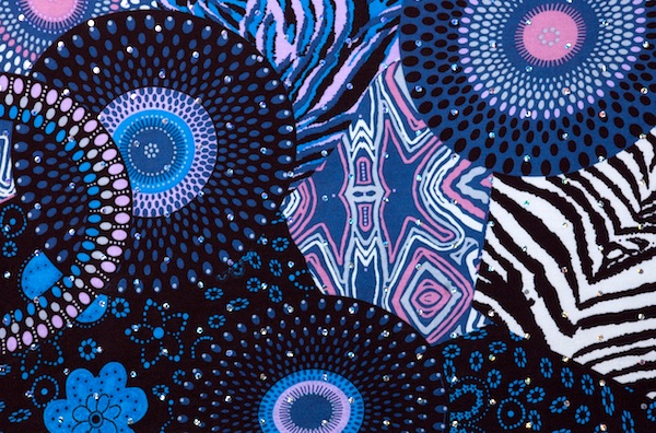 Novelty Spandex ITY (Blue/Black/Multi)