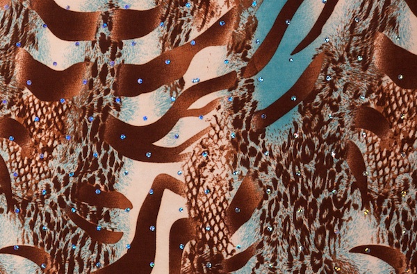 Novelty Spandex ITY (Beige/Brown/Turquoise)