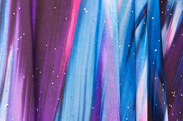 Glitter/Pattern Mesh (Turquoise/Purple/Blue/Multi)