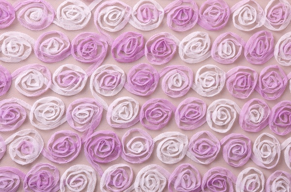 Novelty Spandex (White/Lilac)