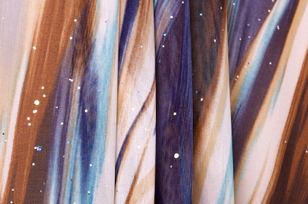 Glitter/Pattern Mesh (Brown/Blue/Multi)