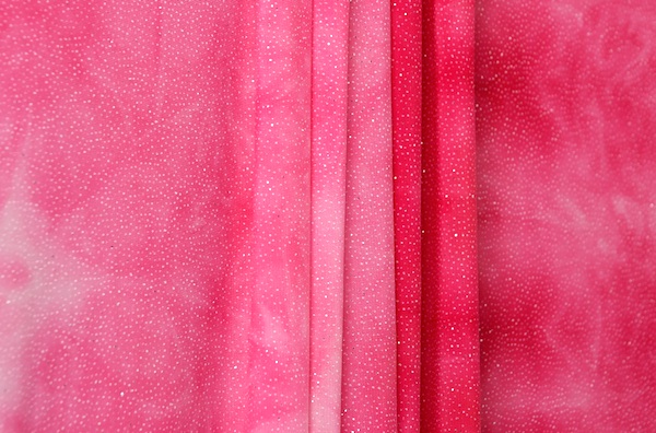 Sheer Glitter/Pattern (Hot Pink/Silver)