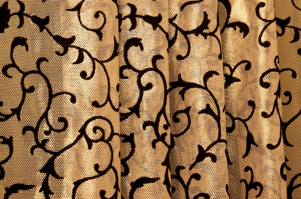 Stretch Metallic Mesh (Gold/Black)