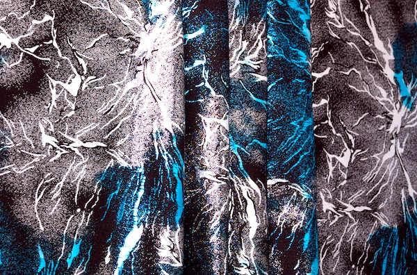 Pattern/Abstract Hologram (Black/Silver/Turquoise)