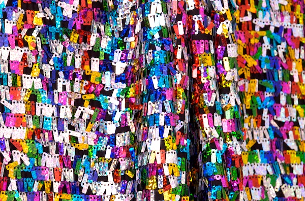 Stretch Sequins (Black/Multi)