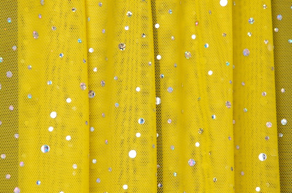 Glitter/Pattern Mesh (Yellow/Silver)