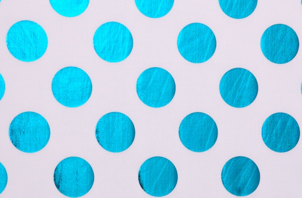 Polka Dots Holograms (white/turquoise)