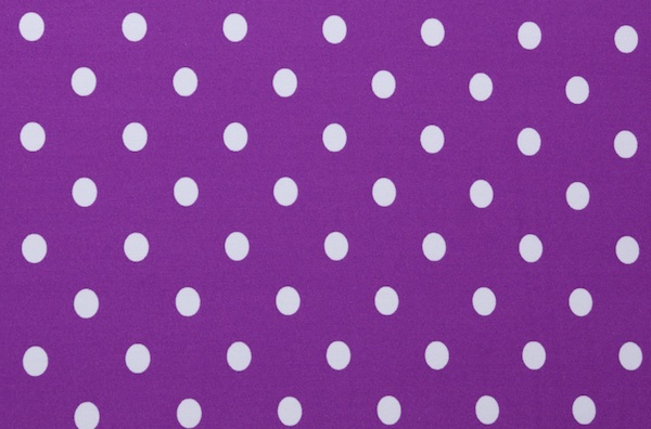 Printed Polka Dots (Purple/White)