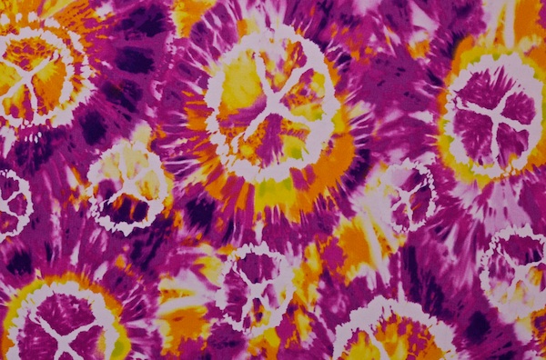 Printed Tie Dye (Purple/Orange/Multi)