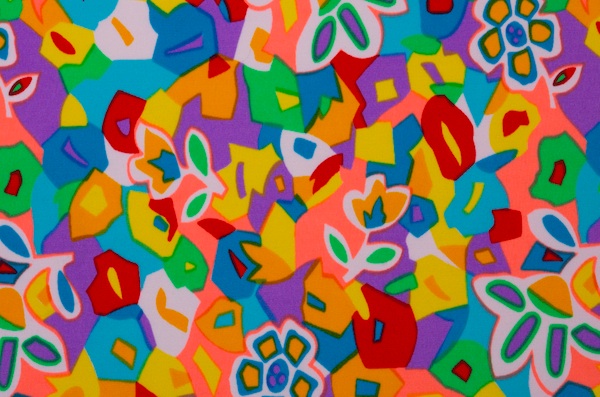 Printed Spandex (Red/Yellow/Purple/Multi)