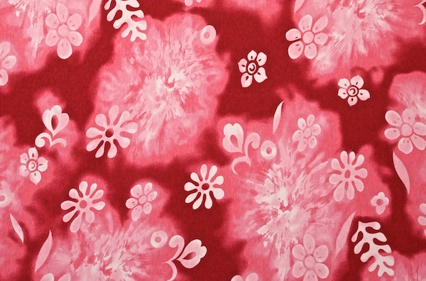 Printed Cotton Lycra&reg; (White/Red)