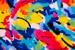 Printed Cotton Lycra&reg; (Red/Green/Blue/Multi)