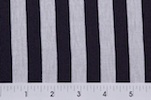 Printed Stripes (White/Dark Navy)