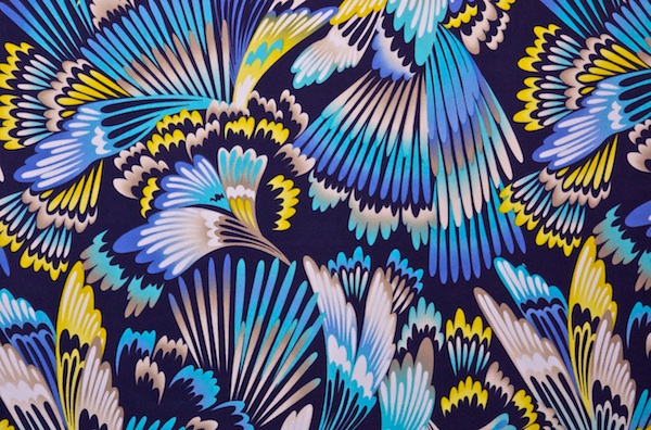 Printed Spandex (Yellow/Brown/Blue/Multi)