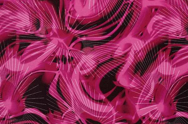 Printed Spandex (Fuchsia Tie Dye)