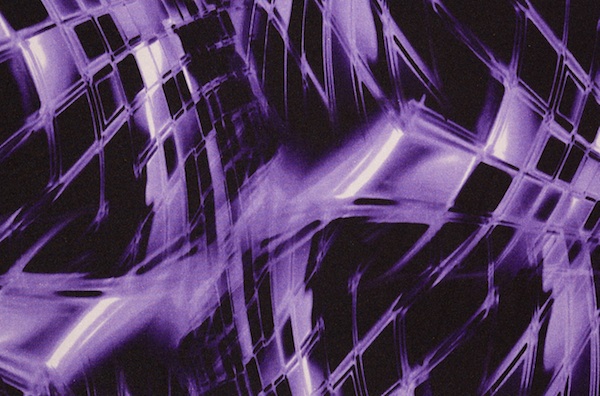 Printed Spandex (Black/Purple Tie Dye)