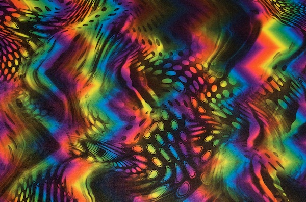 Printed Spandex (Green/Blue/Yellow/Multi)