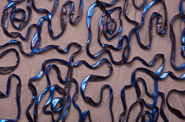 Novelty Spandex (Black/Royal)