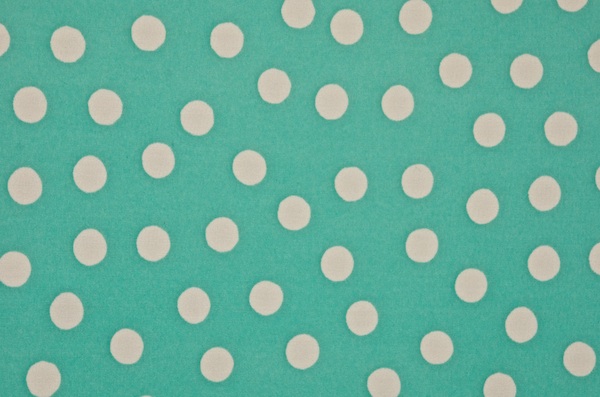 Printed Polka dots (Mint/White)