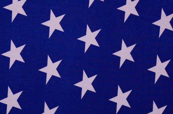 Printed Stars (Royal, White)
