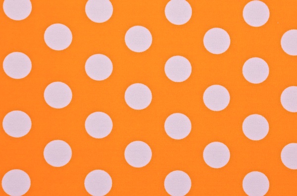 Printed Polka dots (Orange/White)