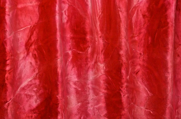 Tie Dye Stretch Velvet (Strawberry/Multi)