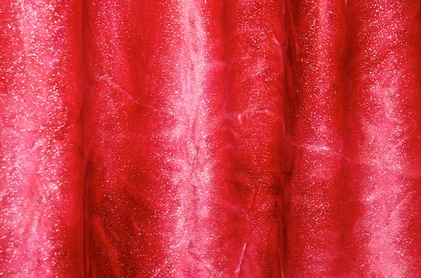 Glitter/Pattern Stretch Velvet (Strawberry/Silver/Multi)
