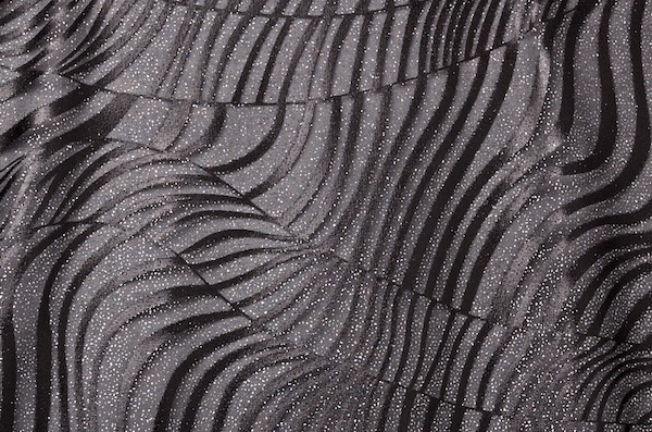 Sheer Glitter/Pattern  (Black/Silver)