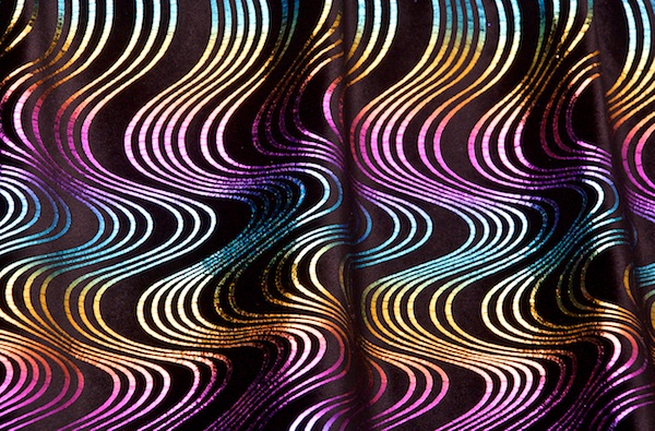 Glitter/Pattern Stretch Velvet (Black/Multi)