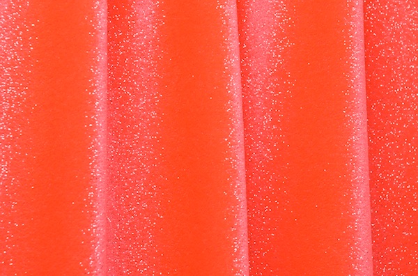 Glitter/Solid Stretch Velvet (Coral/Silver)