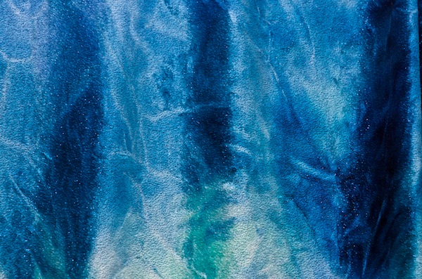 Glitter/Pattern Stretch Velvet (Ocean Blue)