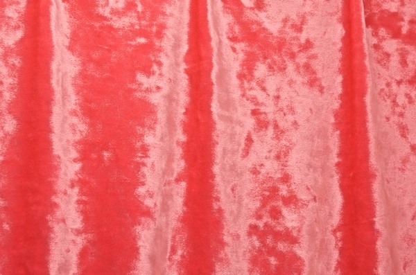 2 way Stretch Crushed Velvet (Coral)