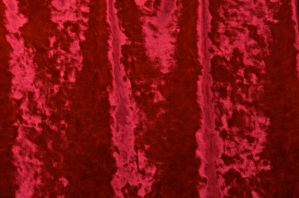 2 way Stretch Crushed Velvet (Red)