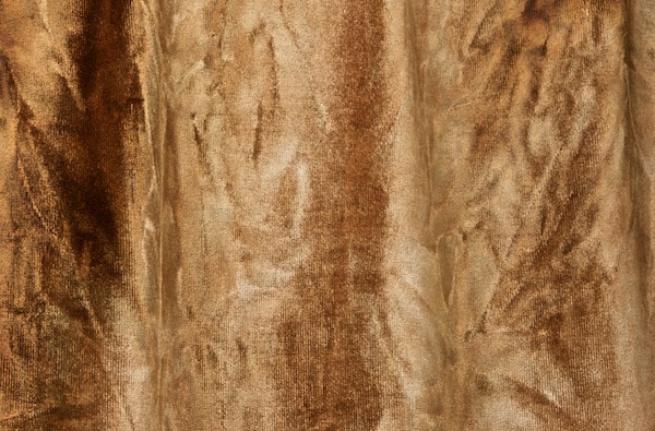 Tie Dye Stretch Velvet (Olive/Brown)