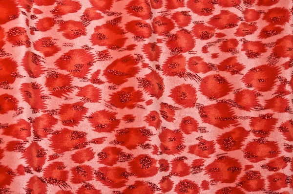 Animal Print Stretch Velvet (Orange Combo)