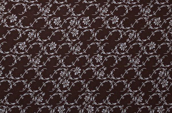 Floral Prints (Drk. Brown/Lt. Blue)