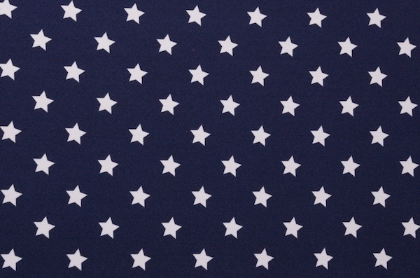 Printed Stars (Navy, White)